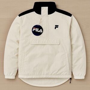 FILA Cream Retro Ski Jacket | UNISEX LARGE
